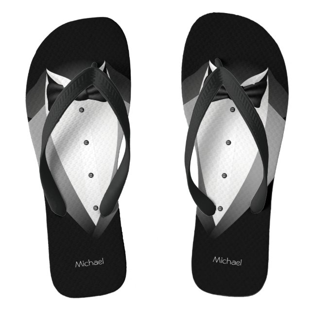 Tuxedo Anzug Funny Flip Flops (Fußbett)