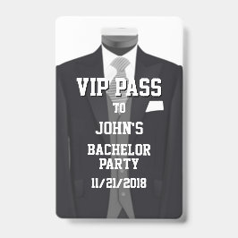 Tuxedo Bachelor Party VIP Abzeichen Ausweis