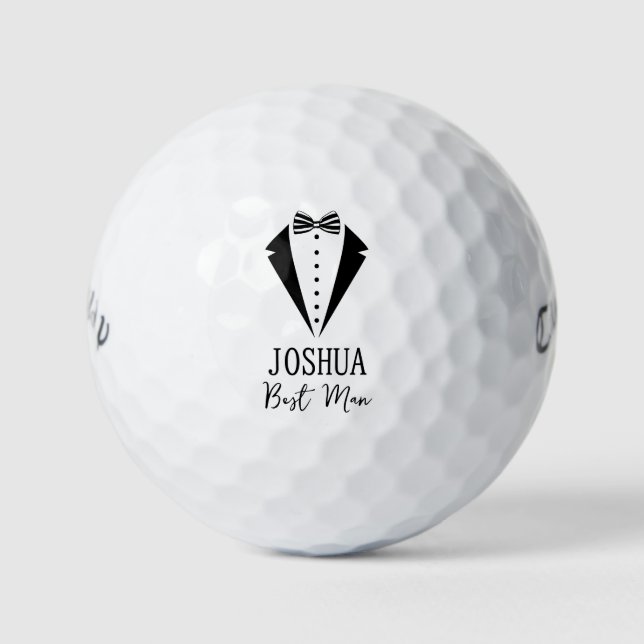 Tuxedo Best Man Golfball (Vorderseite)