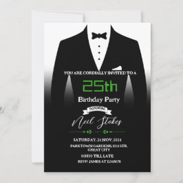 Tuxedo Birthday Einladung
