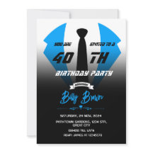 Tuxedo Birthday Einladung