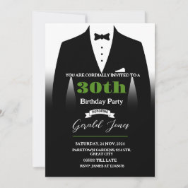 Tuxedo Birthday Einladung