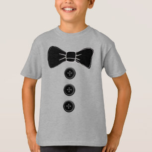 Tuxedo Bow Krawatte Boys T - Shirt