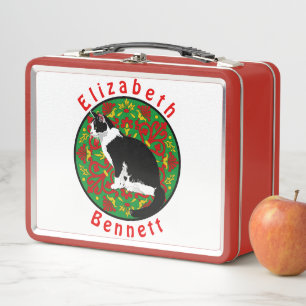 Tuxedo Cat Baroque Metall Brotdose