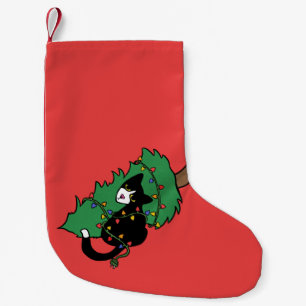 Tuxedo Cat Christmas Tree Kleiner Weihnachtsstrumpf