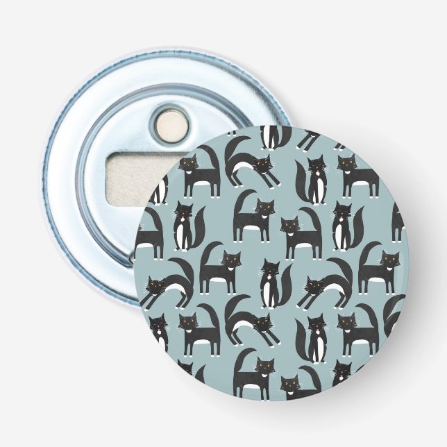 Tuxedo Cat Flaschenöffner (Vorderseite)