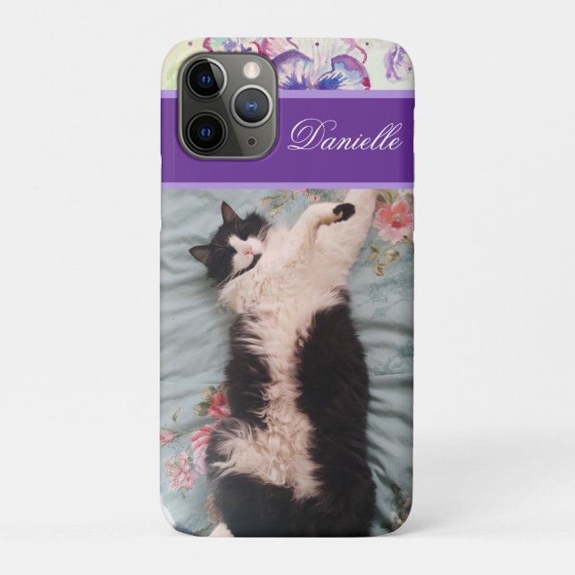 Tuxedo Cat Funny Niedlich bei einem glücklichen Ta Case-Mate iPhone Hülle (Rückseite)