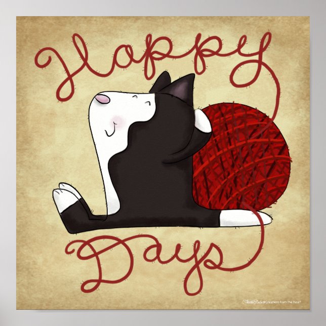 Tuxedo Cat - glückliche Tage Poster (Vorne)