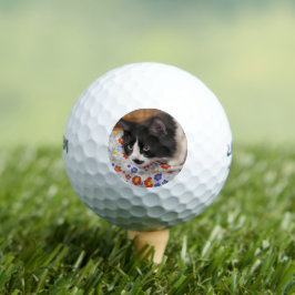 Tuxedo Cat Golfball