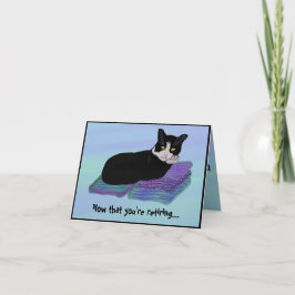 Tuxedo Cat Nickerchen Pensionskarten Karte