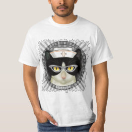 Tuxedo Cat Nurse T - Shirt