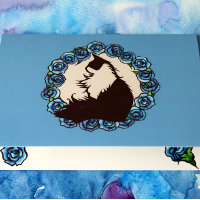 Tuxedo Cat Spring Art