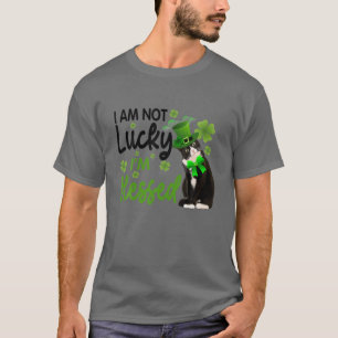 Tuxedo Cat St. Patrick's Kleeblatt Paddy's Day Pet T-Shirt