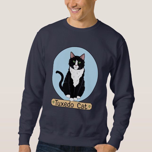 Tuxedo Cat Sweatshirt (Vorderseite)