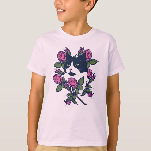 Tuxedo Cat T-Shirt (Vorderseite)