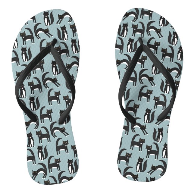 Tuxedo Cats Flip Flops (Fußbett)