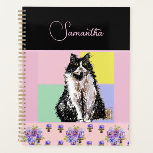 Tuxedo Chat Chats Pastel Filles Roses Personnalisa