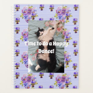Tuxedo Chat Funny Cute Floral Joyeuse Danse