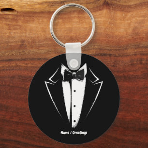 Tuxedo Classic Party Funny Confiserie Al Porto Schlüsselanhänger