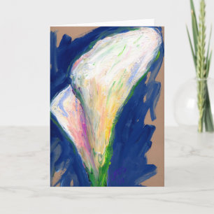 "Tuxedo Cuff" Lily Blume Malerei Grußkarte Karte