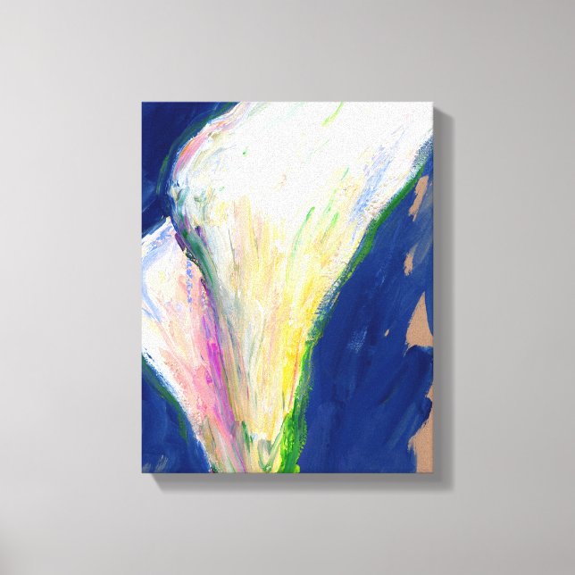 Tuxedo Cuff White Calla Lilies Toile Imprimer (Recto)