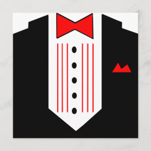 Tuxedo Einladung Dinner Party Formal Pre-Prom