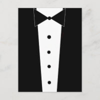 Tuxedo Elegante Formal Postkarte