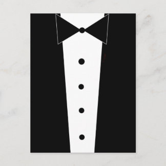 Tuxedo Elegante Formal Postkarte