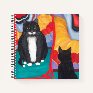 Tuxedo Fun House Fat Cat Spiral Notebook Klein Notizbuch