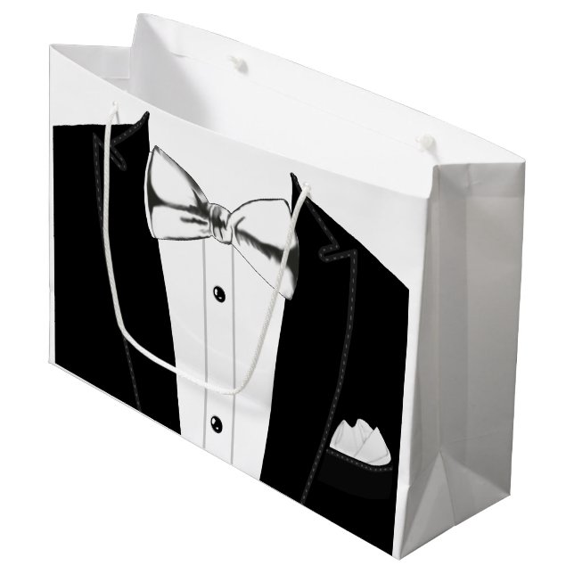 Tuxedo Große Geschenktüte (Vorderseite Schrägansicht)