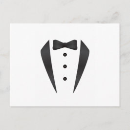 Tuxedo Hochzeitsgeschenke und Requisiten für Bräut Postkarte