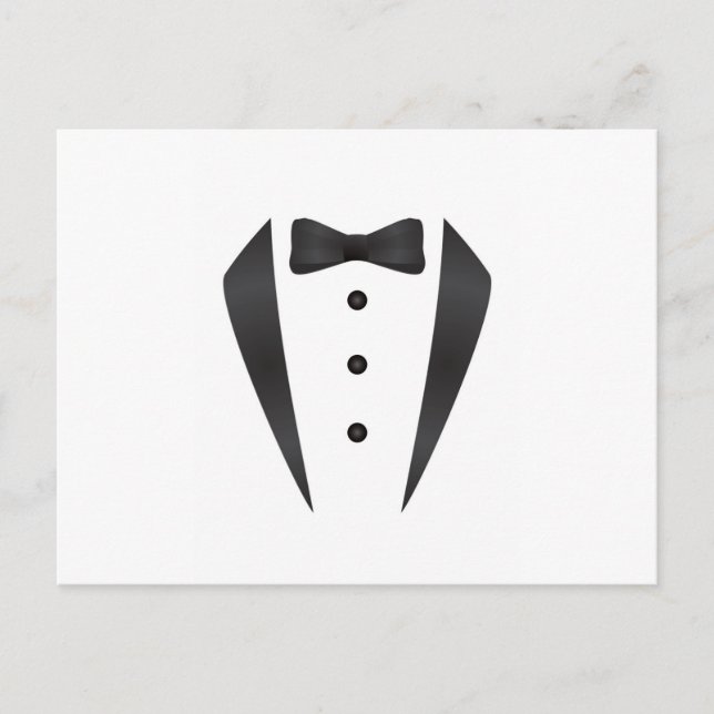 Tuxedo Hochzeitsgeschenke und Requisiten für Bräut Postkarte (Vorderseite)