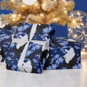 Tuxedo Katze, blaue Tuxedo, Katze Geschenkpapier