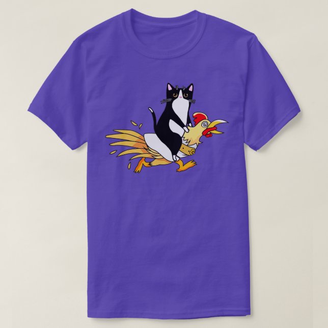 Tuxedo Katze Ein Huhn für Männer - Katfade T-Shirt (Design vorne)