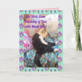 Tuxedo Katze Niedliche Schlafkatzen Gute Karte