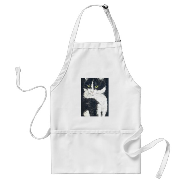 Tuxedo-Katze Schürze (Vorne)