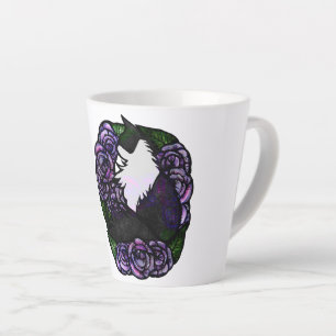 Tuxedo Katze Schwarze und weiße Katzen Milchtasse