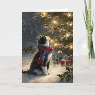 Tuxedo-Katze Weihnachten