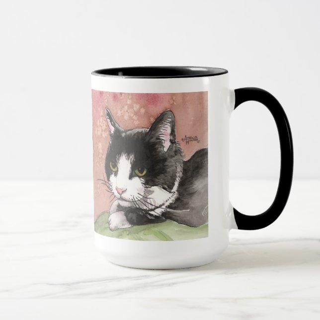 Tuxedo-Katzen-Kaffee-Tasse Tasse (Rechts)