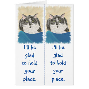 Tuxedo-Katzen-Lesezeichen-Leser-Geschenk-Karten