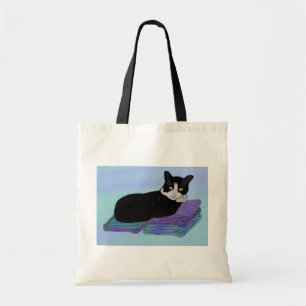 Tuxedo-Katzen-Nickerchen-Leinwand-Tasche Tragetasche