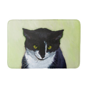 Tuxedo Katzenmalerei - Niedliche Originalkatzenart Badematte