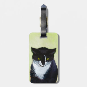 Tuxedo Katzenmalerei - Niedliche Originalkatzenart Gepäckanhänger