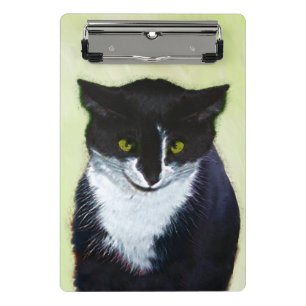 Tuxedo Katzenmalerei - Niedliche Originalkatzenart Mini Klemmbrett