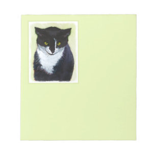 Tuxedo Katzenmalerei - Niedliche Originalkatzenart Notizblock