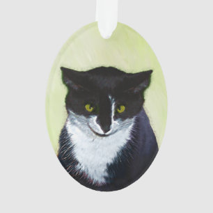 Tuxedo Katzenmalerei - Niedliche Originalkatzenart Ornament