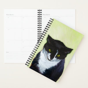 Tuxedo Katzenmalerei - Niedliche Originalkatzenart Planer