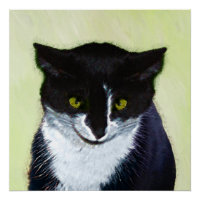 Tuxedo Katzenmalerei - Niedliche Originalkatzenart