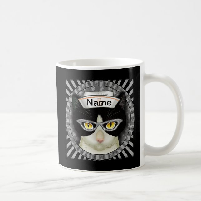 Tuxedo Katzenschwester Kaffeetasse (Rechts)