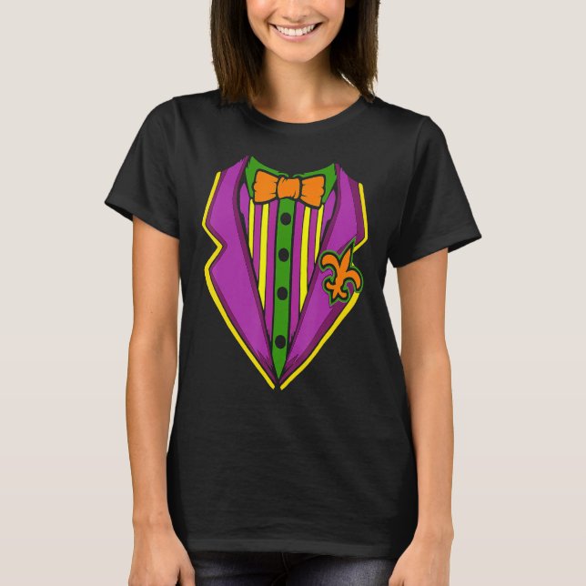 Tuxedo Kostüm Mardi Gras Parco Tassino T-Shirt (Vorderseite)